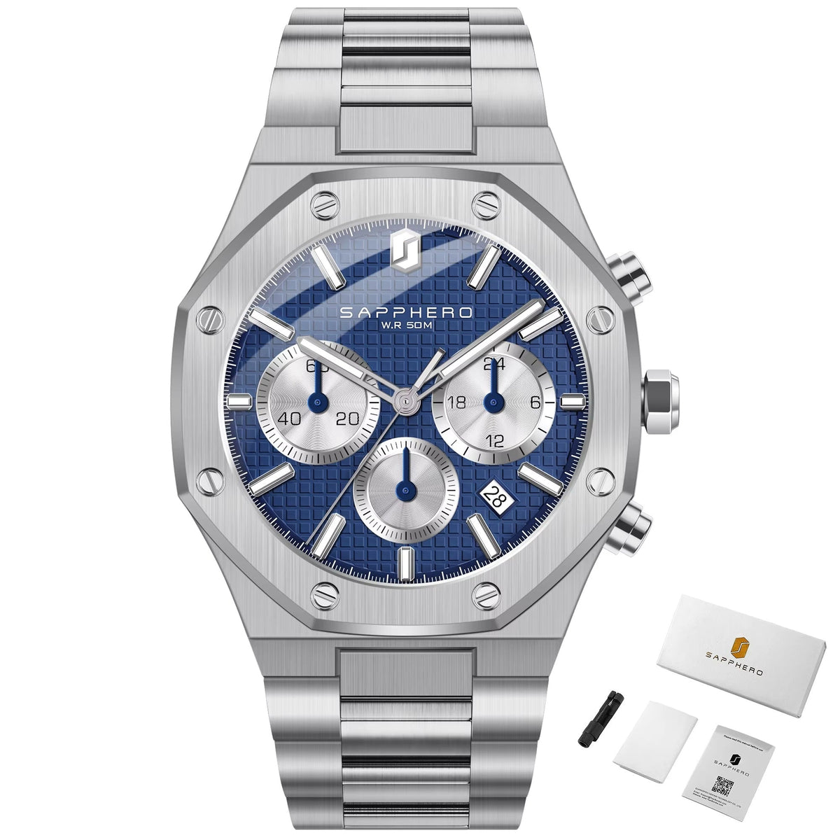 Reloj cronógrafo deportivo automático: diseñado para un estilo cotidiano audaz