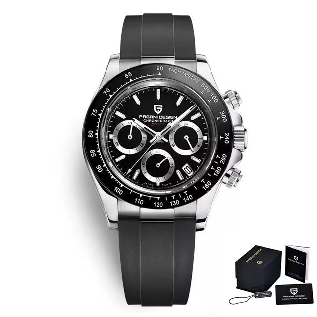 Reloj automático estilo DAYTONA con calibre NH35 (40 mm, cristal de zafiro)