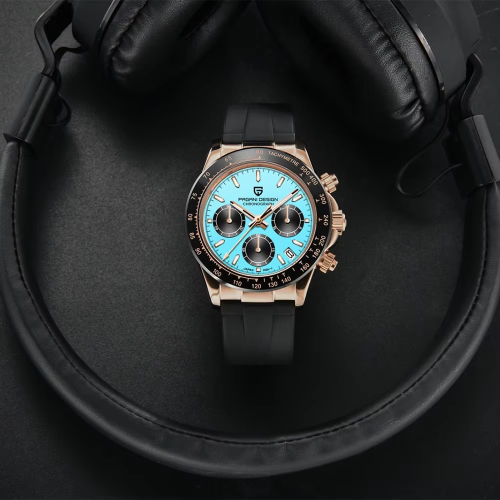 Reloj automático estilo DAYTONA con calibre NH35 (40 mm, cristal de zafiro)