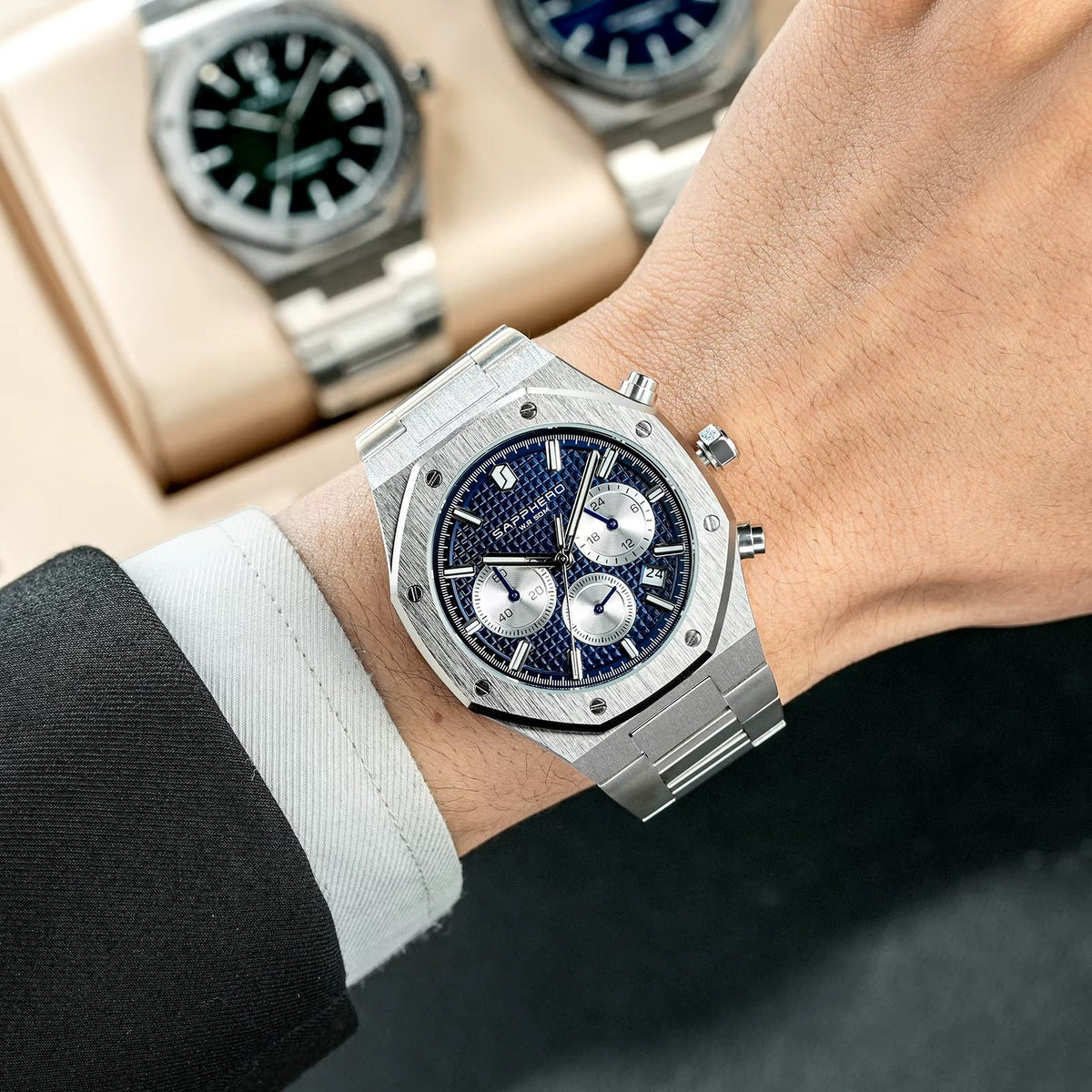 Reloj cronógrafo deportivo automático: diseñado para un estilo cotidiano audaz