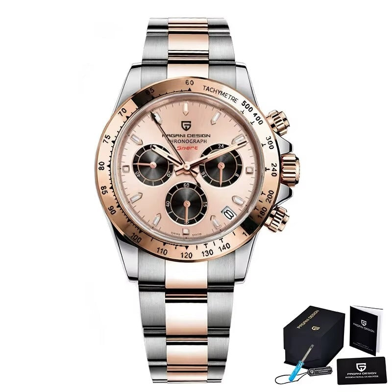 Reloj automático estilo DAYTONA con calibre NH35 (40 mm, cristal de zafiro)