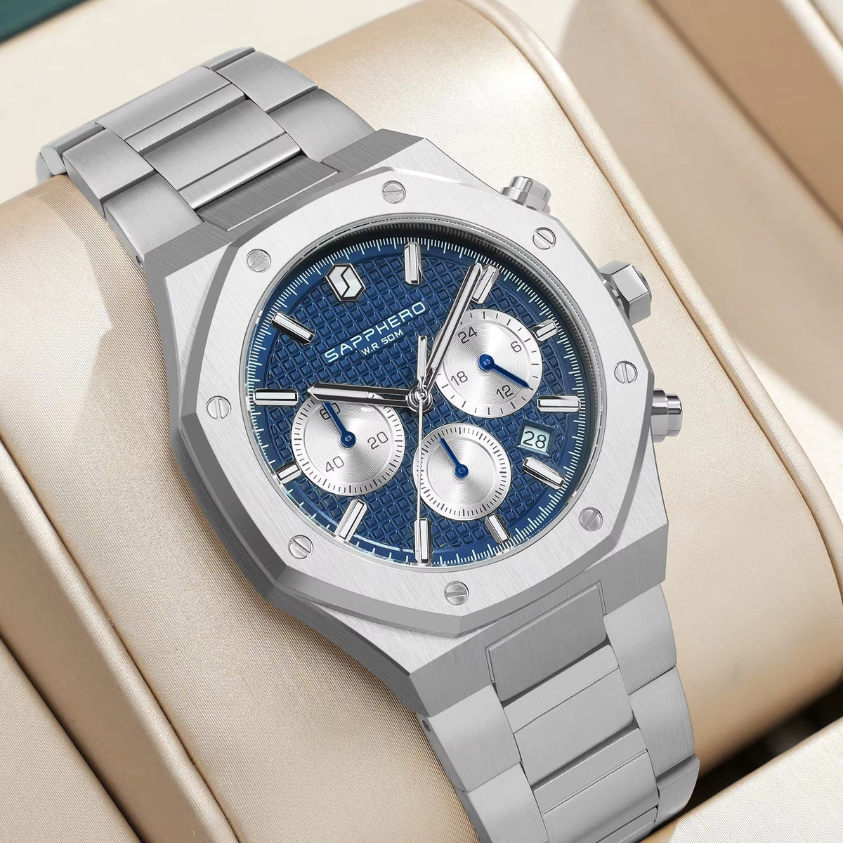 Reloj cronógrafo deportivo automático: diseñado para un estilo cotidiano audaz