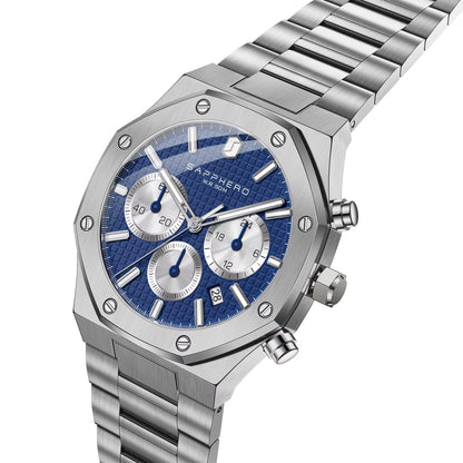 Reloj deportivo cronógrafo automático premium (42 mm, cristal de zafiro)