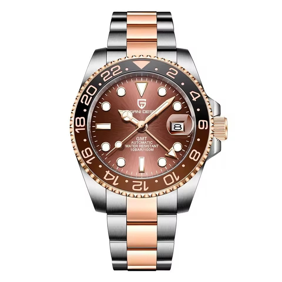 Reloj GMT automático de viaje: diseñado para estilos de vida globales