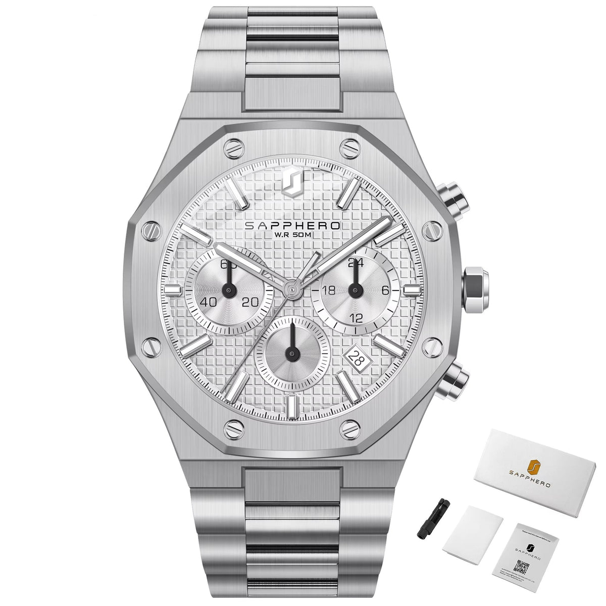 Reloj cronógrafo deportivo automático: diseñado para un estilo cotidiano audaz