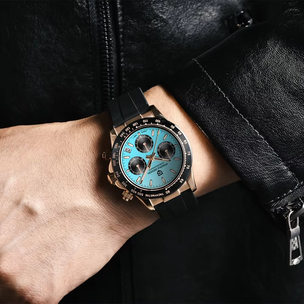 Reloj automático estilo DAYTONA con calibre NH35 (40 mm, cristal de zafiro)