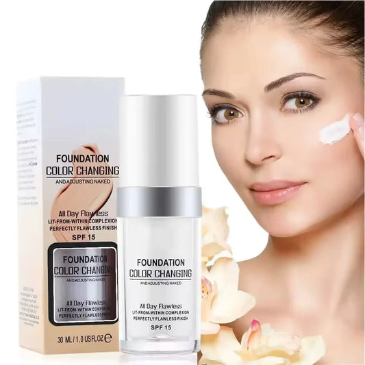 (1 + 1 Gratis) Magic Glow Foundation: Cambia de color