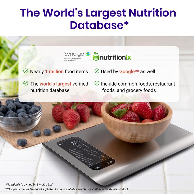 Báscula de cocina inteligente con IA | Escaneo automático de 19 datos nutricionales | Contador de calorías digital para preparación de comidas y fitness