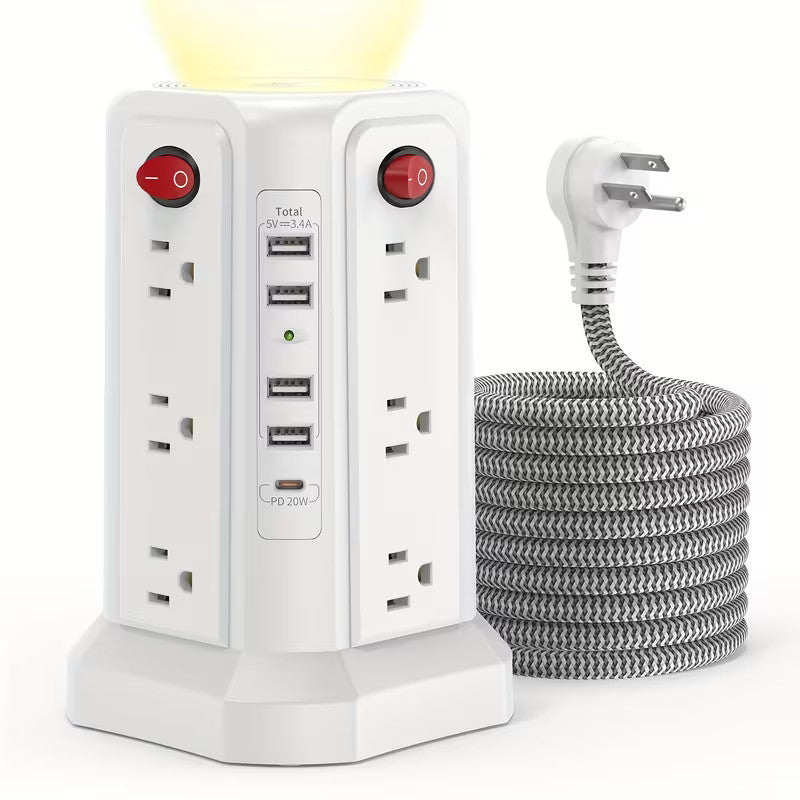 Centro de alimentación inteligente con USB