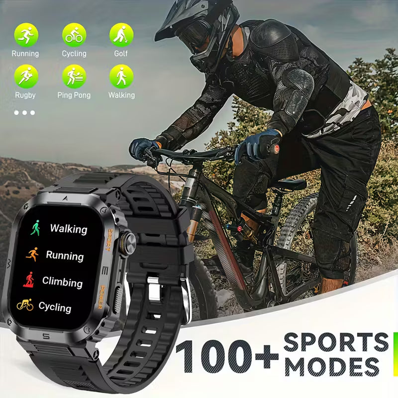 Reloj inteligente resistente TitanTrek: llamadas inalámbricas, fitness al aire libre.