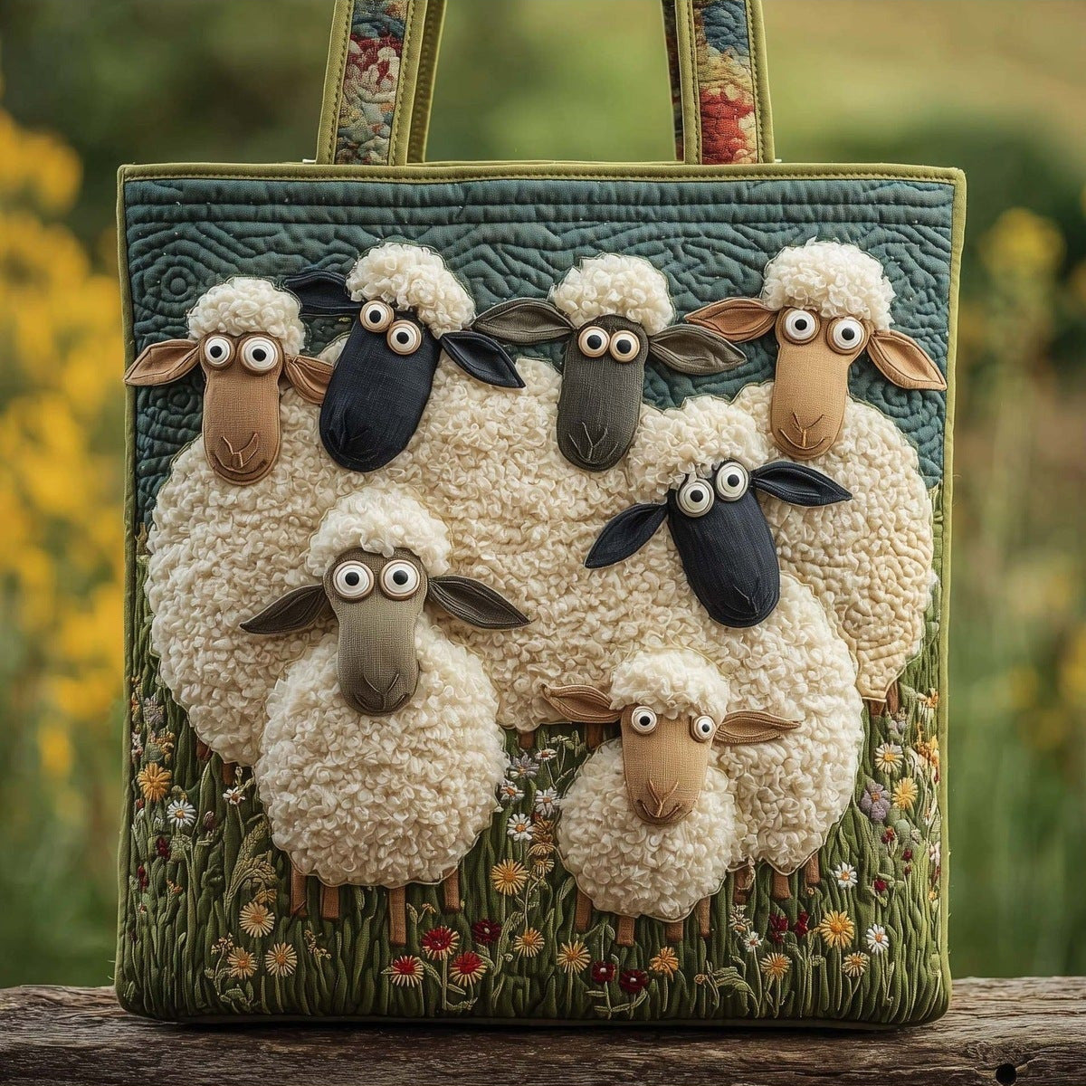 Amaranth | Bolso Tote Acolchado de Ovejitas