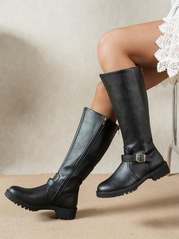 Francesca | Botas altas cómodas de caña ancha