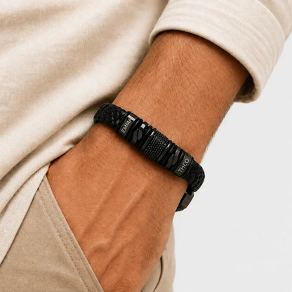 Bracelet homme gravé avec prénoms
