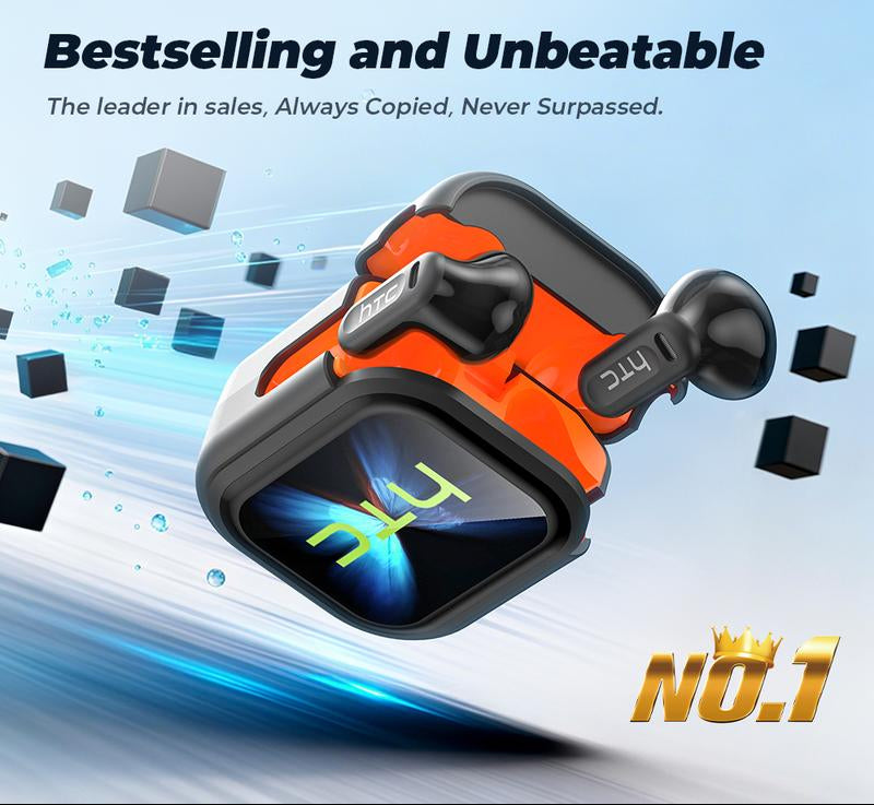 Auriculares Bluetooth 5.4 con pantalla LED, alta fidelidad y resistentes al agua, inalámbricos