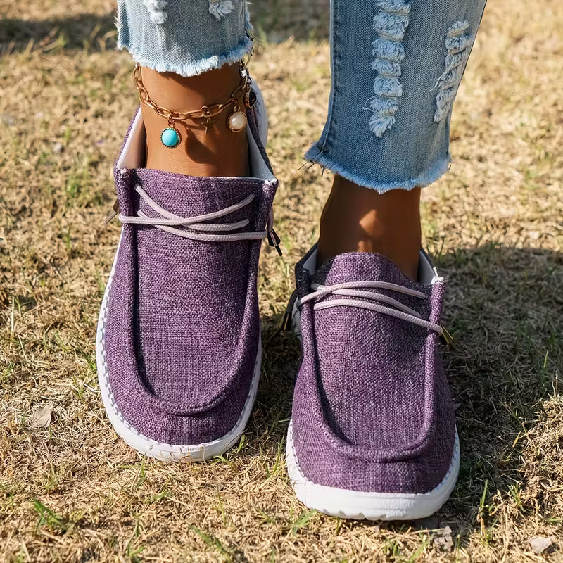 Zapatos casuales Linna: mocasines transpirables para mujer con suela antideslizante