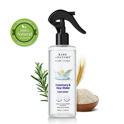 Agua de Romero y Agua de Arroz Nature x Science | Extracto 100% Natural | Cabello Suave y Sedoso, Fórmula No Grasa y de Rápida Absorción