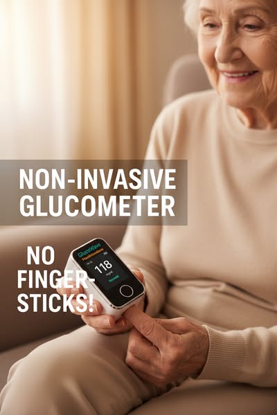 NUEVO Monitor de glucosa en sangre no invasivo 2.0 DE LUXE