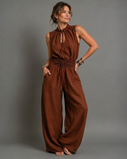 Jette™ | Jumpsuit Sin Mangas Con Piernas Anchas
