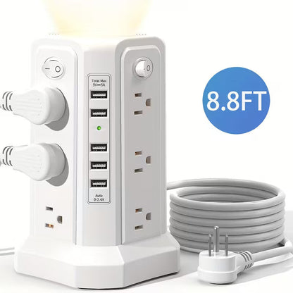 Centro de alimentación inteligente con USB