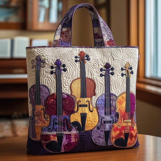 Gilliana | Bolso Tote Acolchado de Violines