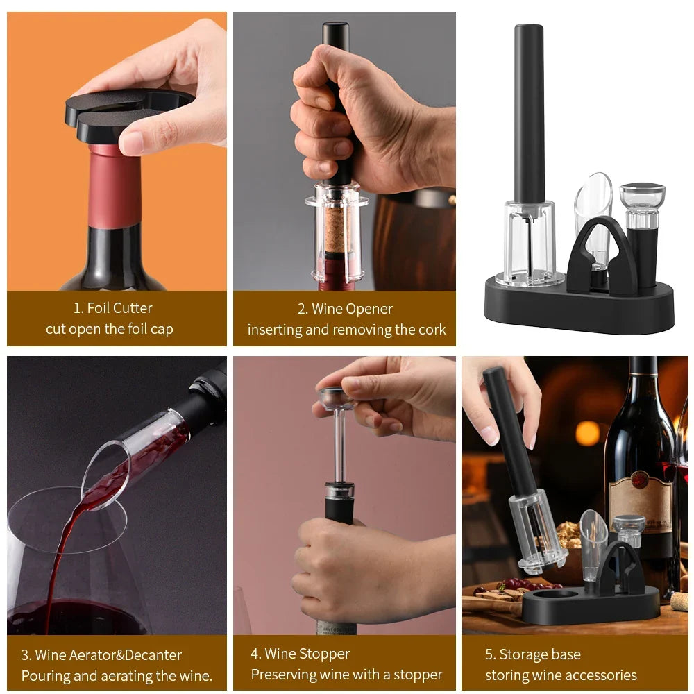 Juego de abridor de vino AirPop