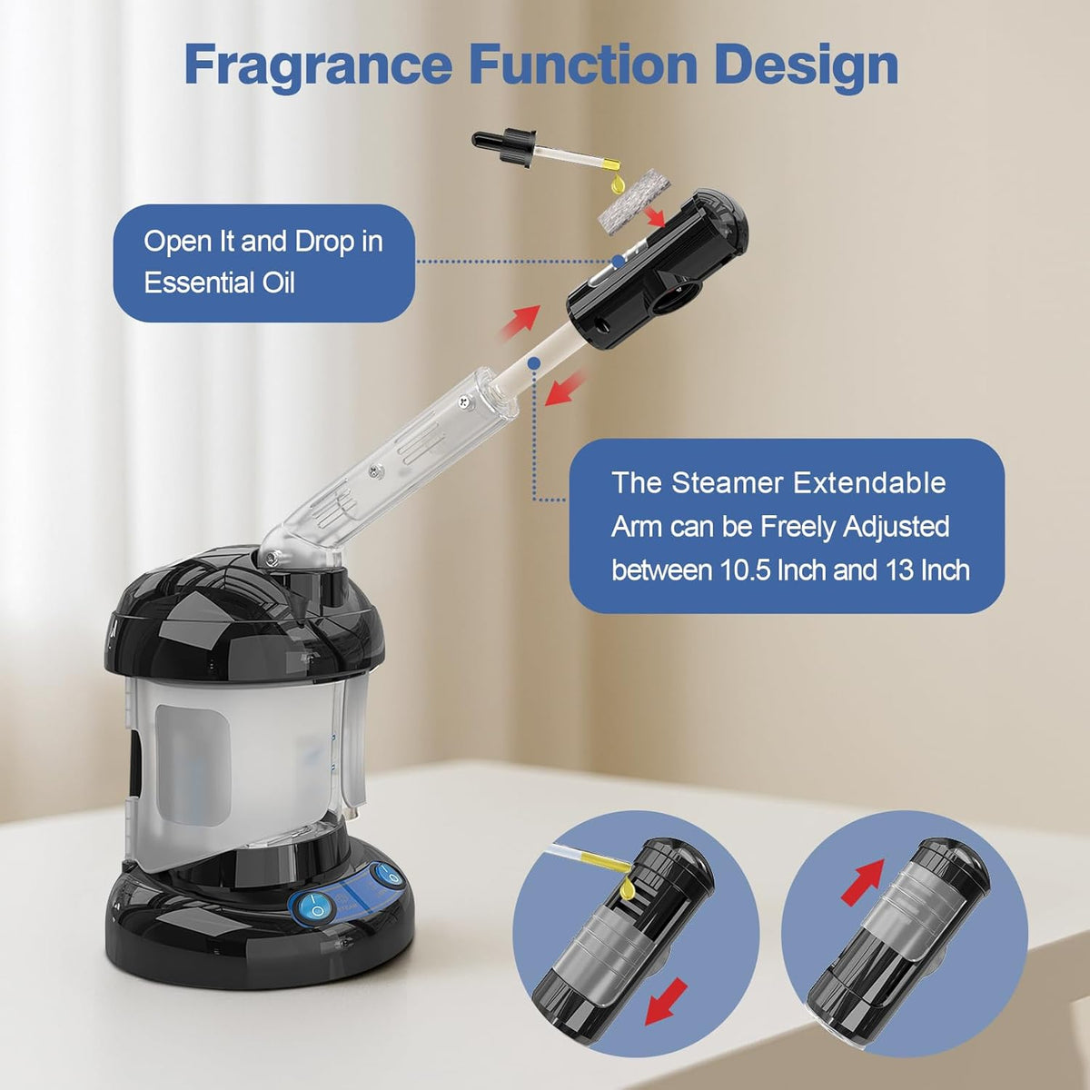 HydraGlow Hair & Face Steamer