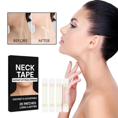 Cinta invisible para estiramiento de cuello