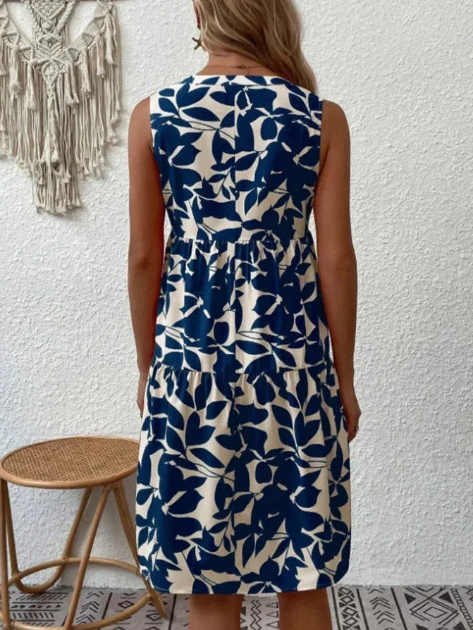 Willow - Vestido bohemio de verano con cuello en V