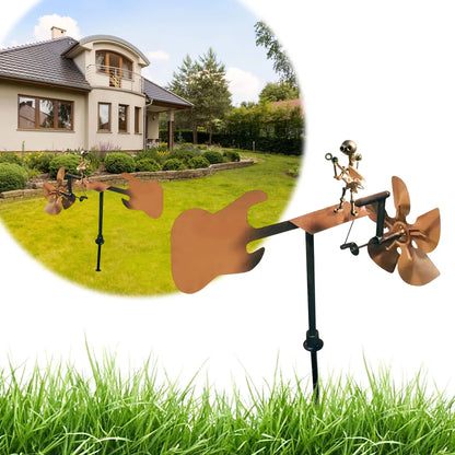 Molino de viento decorativo de jardín