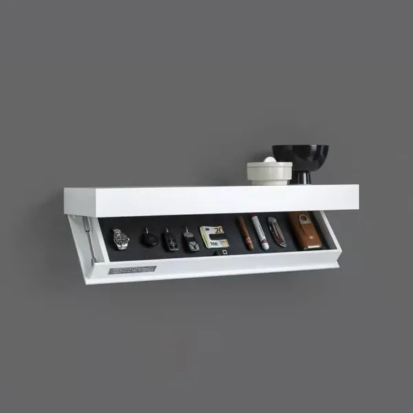 Estante de almacenamiento flotante oculto