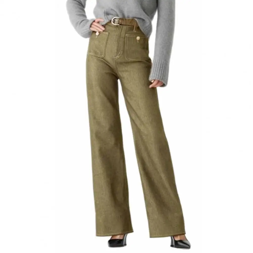 Taylor - Jeans de tiro alto con corte acampanado