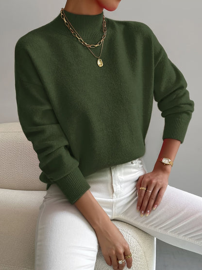 Cristina | Jersey de Cuello Alto Suave