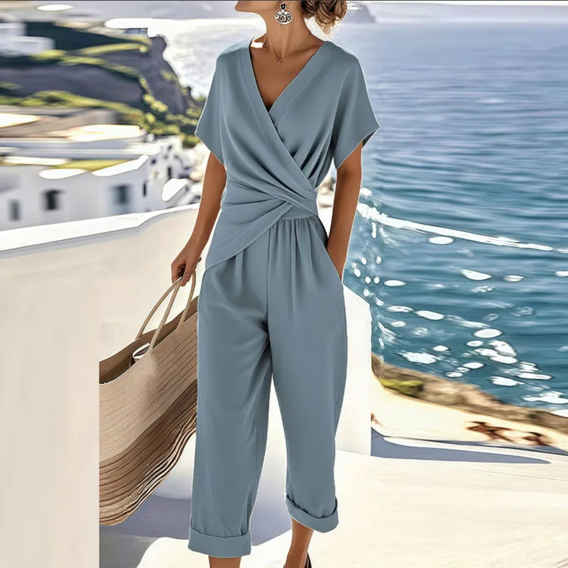 Mykonos | Conjunto de Dos Piezas con Top Cruzado