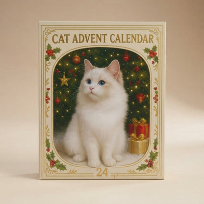 Calendario de Adviento de Navidad para gatos