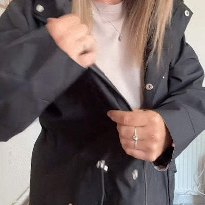 Brenda | Parka cortavientos con forro de cuadros - beneficios