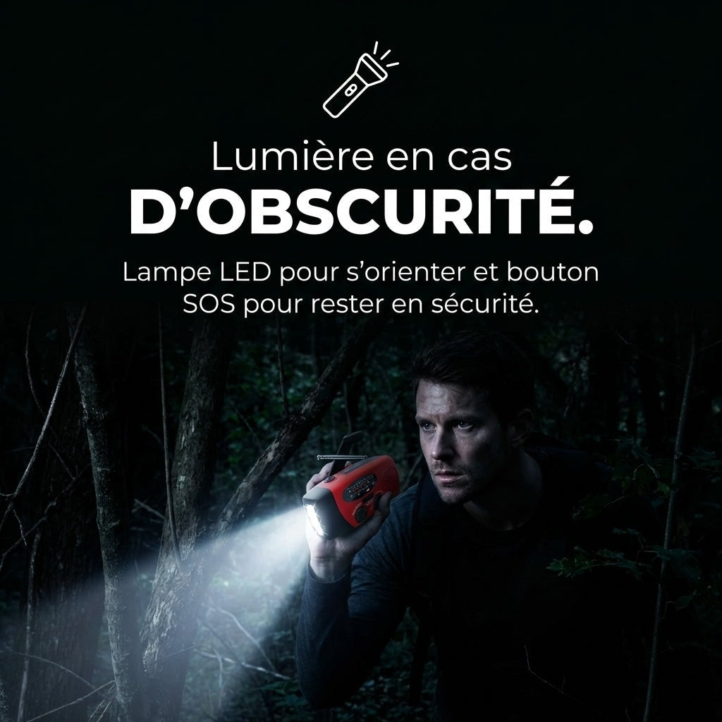 Radio d'urgence 5-en-1
