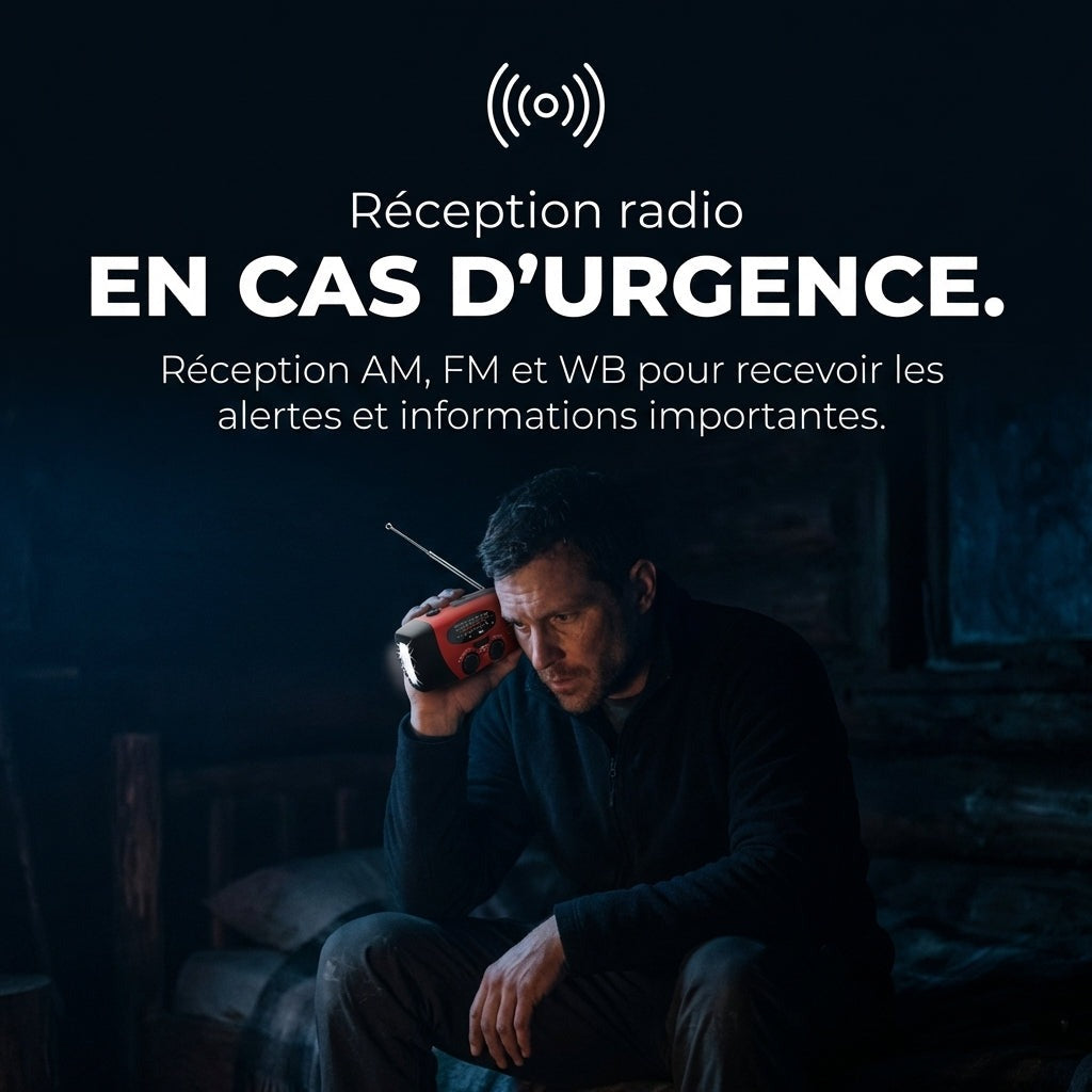 Radio d'urgence 5-en-1