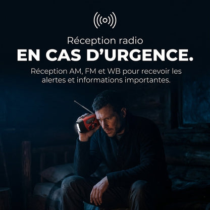 Radio d'urgence 5-en-1