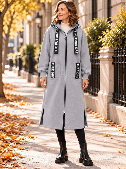 Greta | Sudadera abrigo oversize con capucha