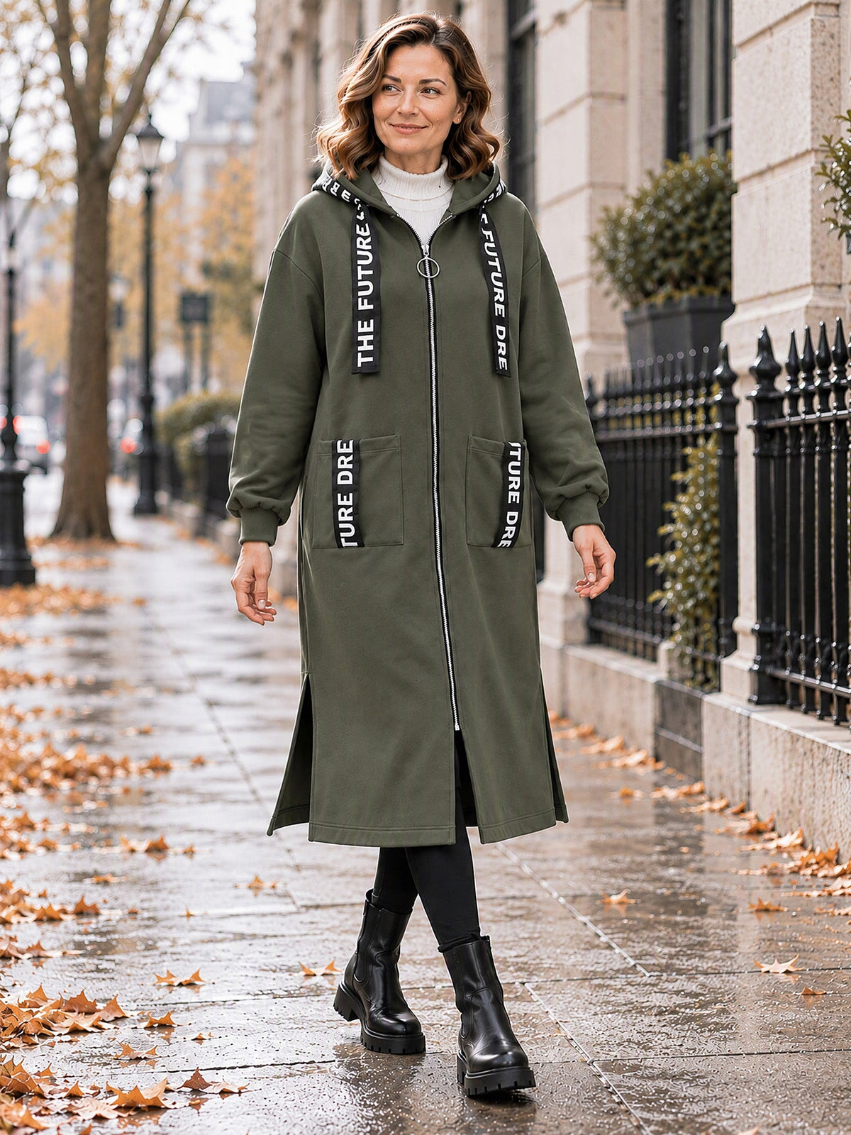 Greta | Sudadera abrigo oversize con capucha