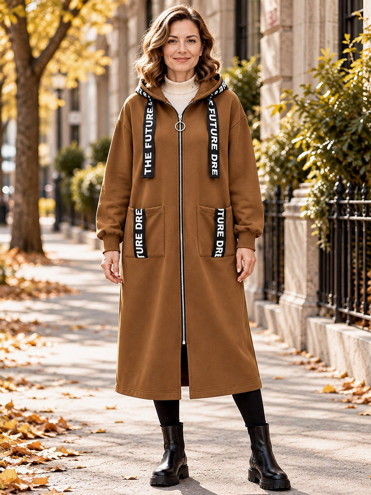 Greta | Sudadera abrigo oversize con capucha