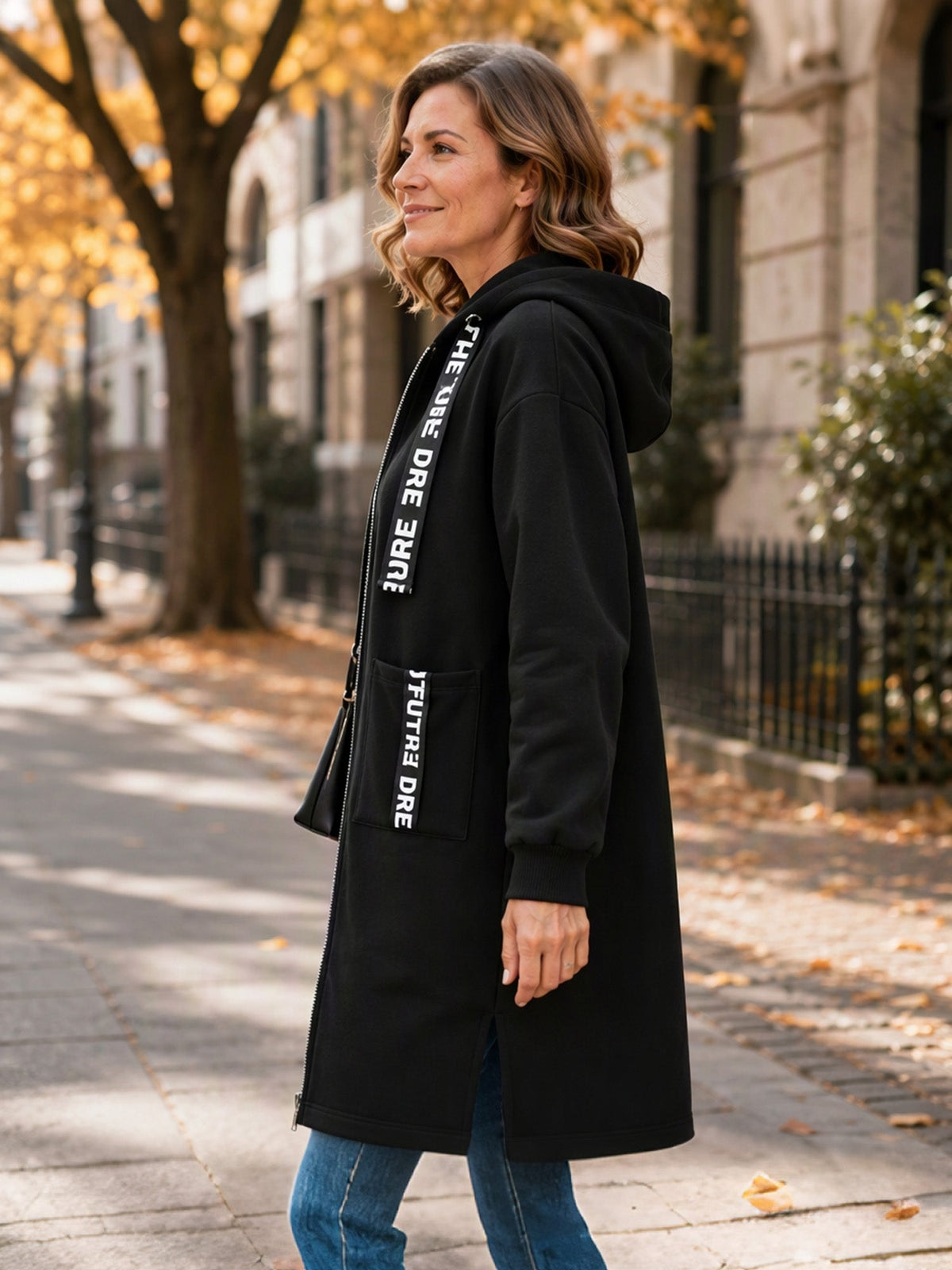 Greta | Sudadera abrigo oversize con capucha
