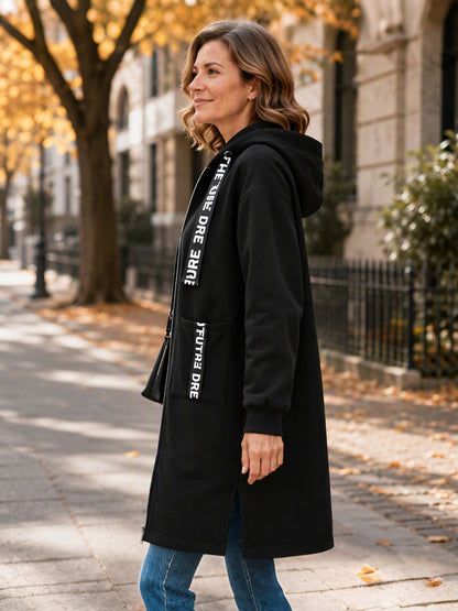 Greta | Sudadera abrigo oversize con capucha